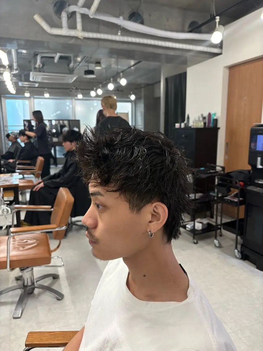 パーマ メンズ 下北沢メンズパーマ 特化園田　楓莉のヘアスタイル