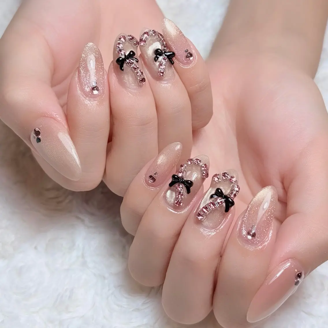 ネイル ハート ハンドネイル Naruse Momoのネイルデザイン