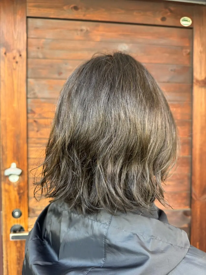 ミディアム ミディアムパーマ ボブ 丹 由佳のヘアスタイル
