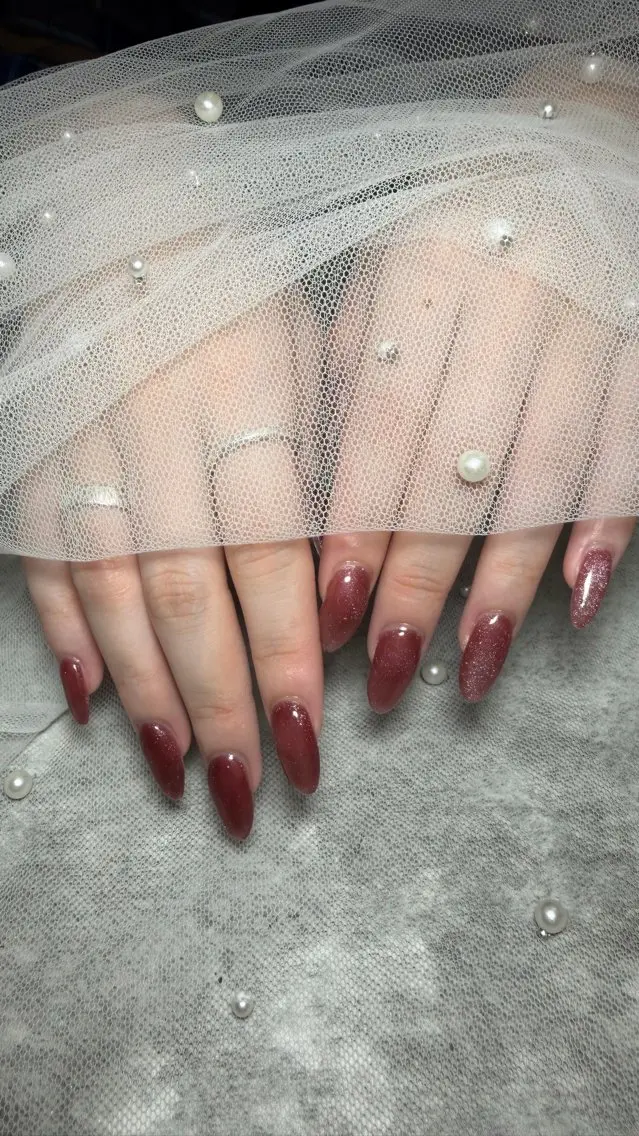 ネイル ボルドー LOCUS NAIL RINのネイルデザイン