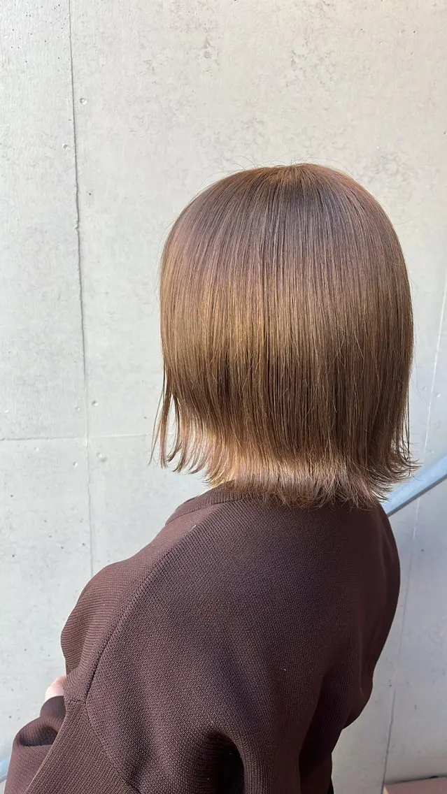 ミディアム カラー ベージュカラー koya🦖 日吉美容師のヘアスタイル