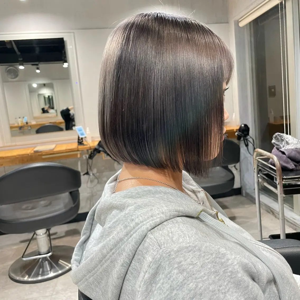 ショート カラー カット ヘアカラー トリートメント ヘッドスパ ヘアセット 🦋ハイトーンボブ ショート🦋トシキのヘアスタイル