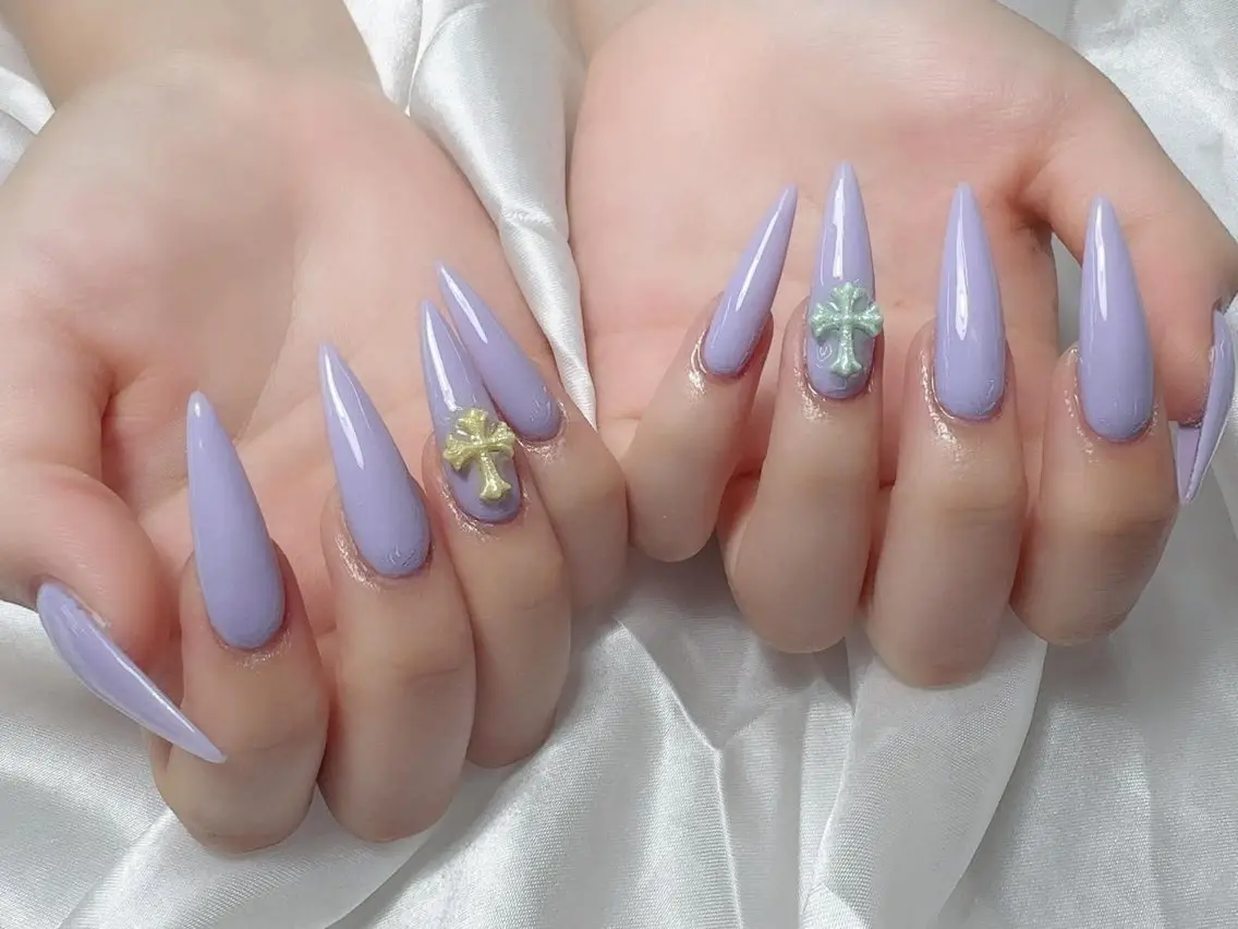ネイル 韓国ネイル 水色 マグネットネイル ニュアンスネイル オフィスネイル ハンドネイル Hana Rose Nailのネイルデザイン
