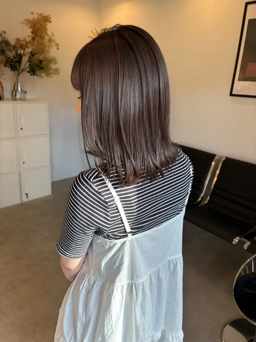 カラー ベージュカラー 透明感カラー 牧野 花夏のヘアスタイル