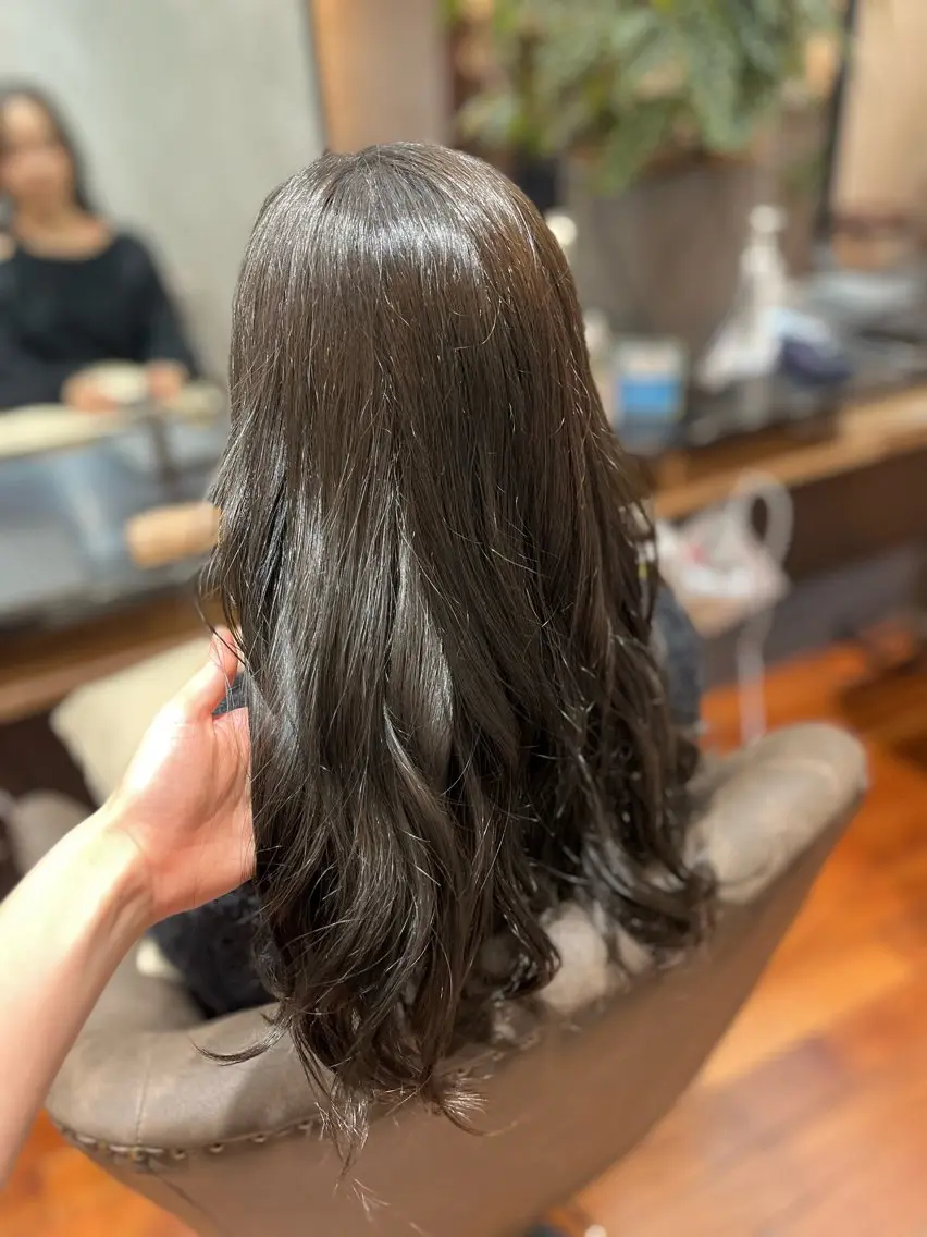 ロング ヘアカラー トリートメント 木村 ときわのヘアスタイル