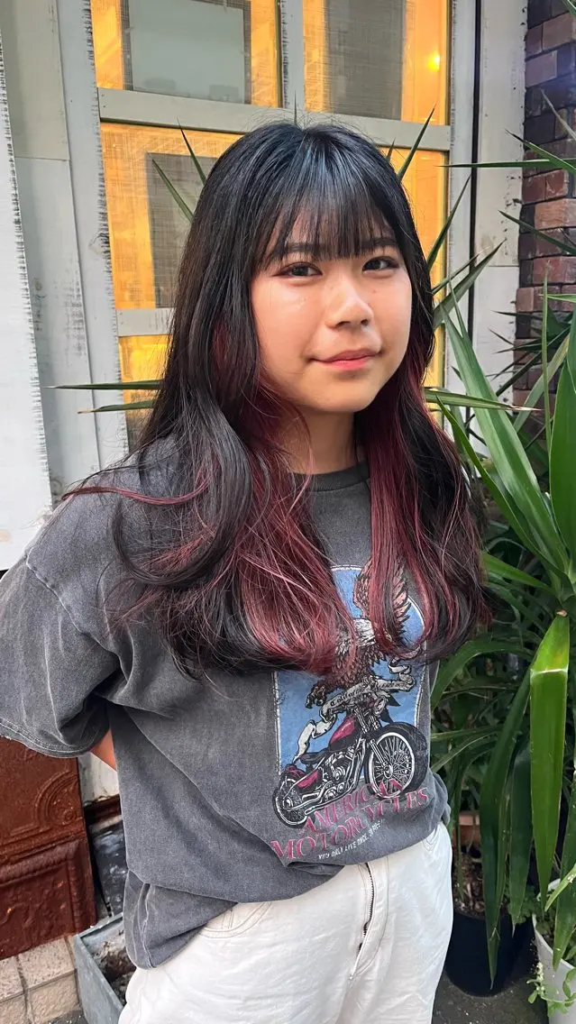 ロング 大西 柚羽のヘアスタイル
