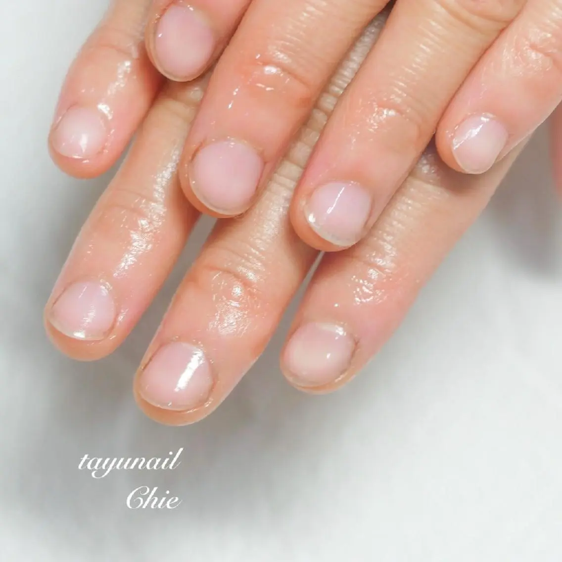 ネイル ブルー ジェルネイル パラジェル 冬ネイル ネイルサロン 【たゆnail】のネイルデザイン