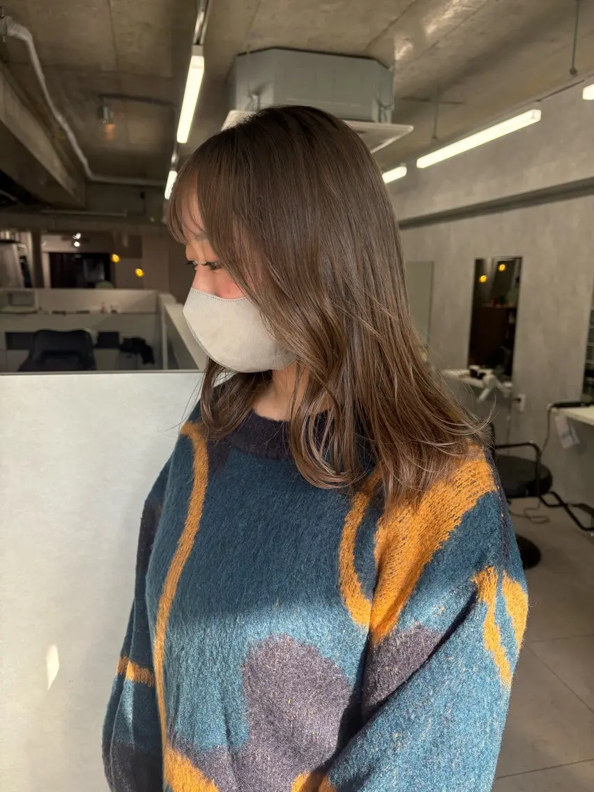 ミディアム カラー カット ヘアカラー 🦄Rena 🦄のヘアスタイル