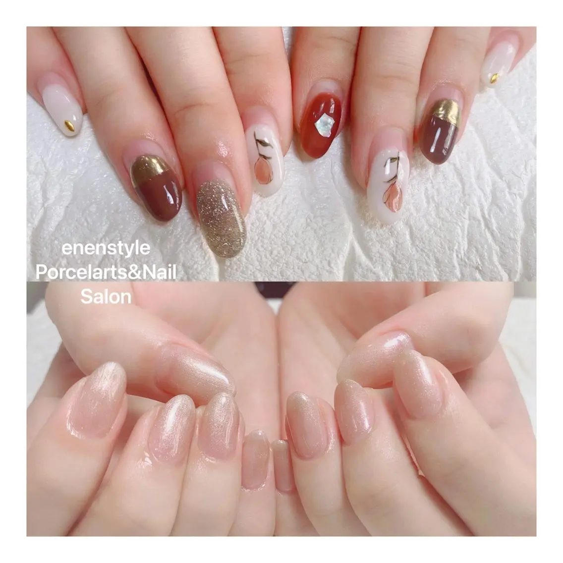 ミディアム ネイル 🐾enen style 🐾のネイルデザイン