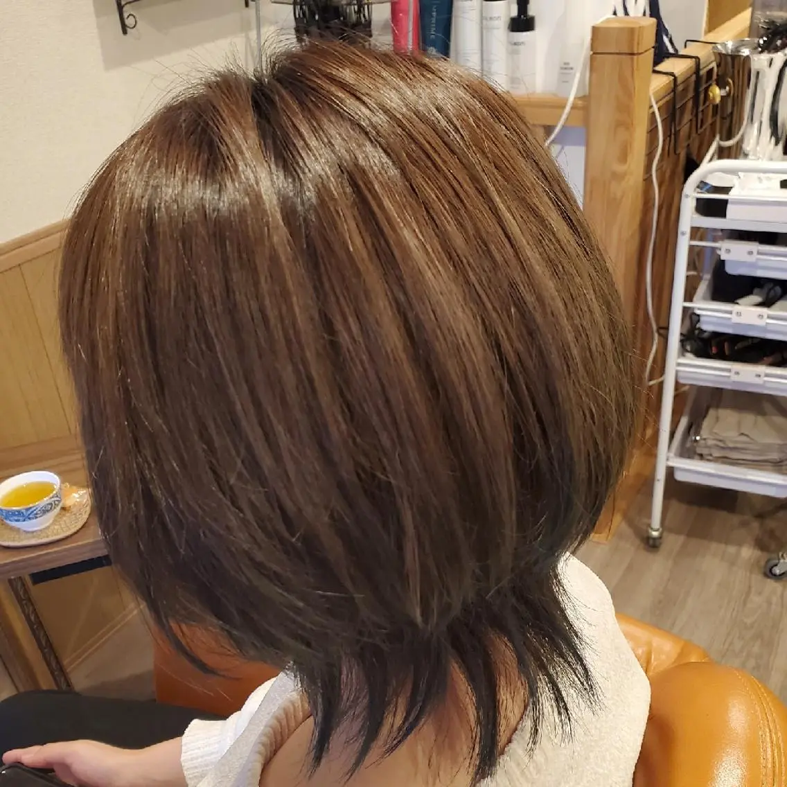 ショート カラー アディクシーカラー 外国人風カラー トリートメント カット ヘアカラー トリートメント spa hair ark 富井直美のヘアスタイル