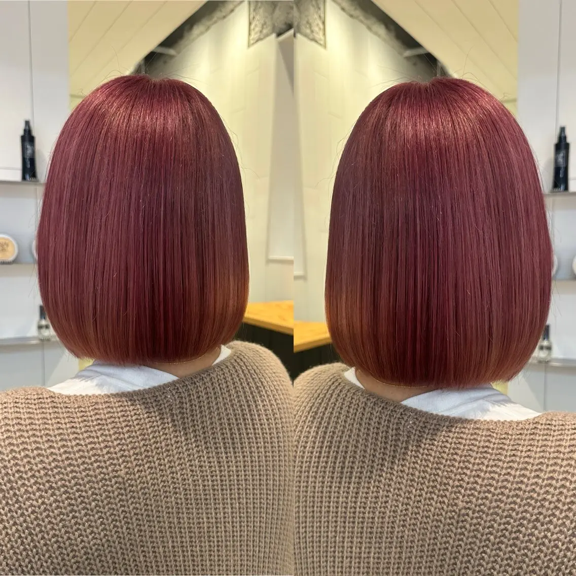 【平日🌟限定】プレミアムケアカラー🍇+高濃度SILKERA5GシステムTr+超音波アイロン/￥9900の写真
