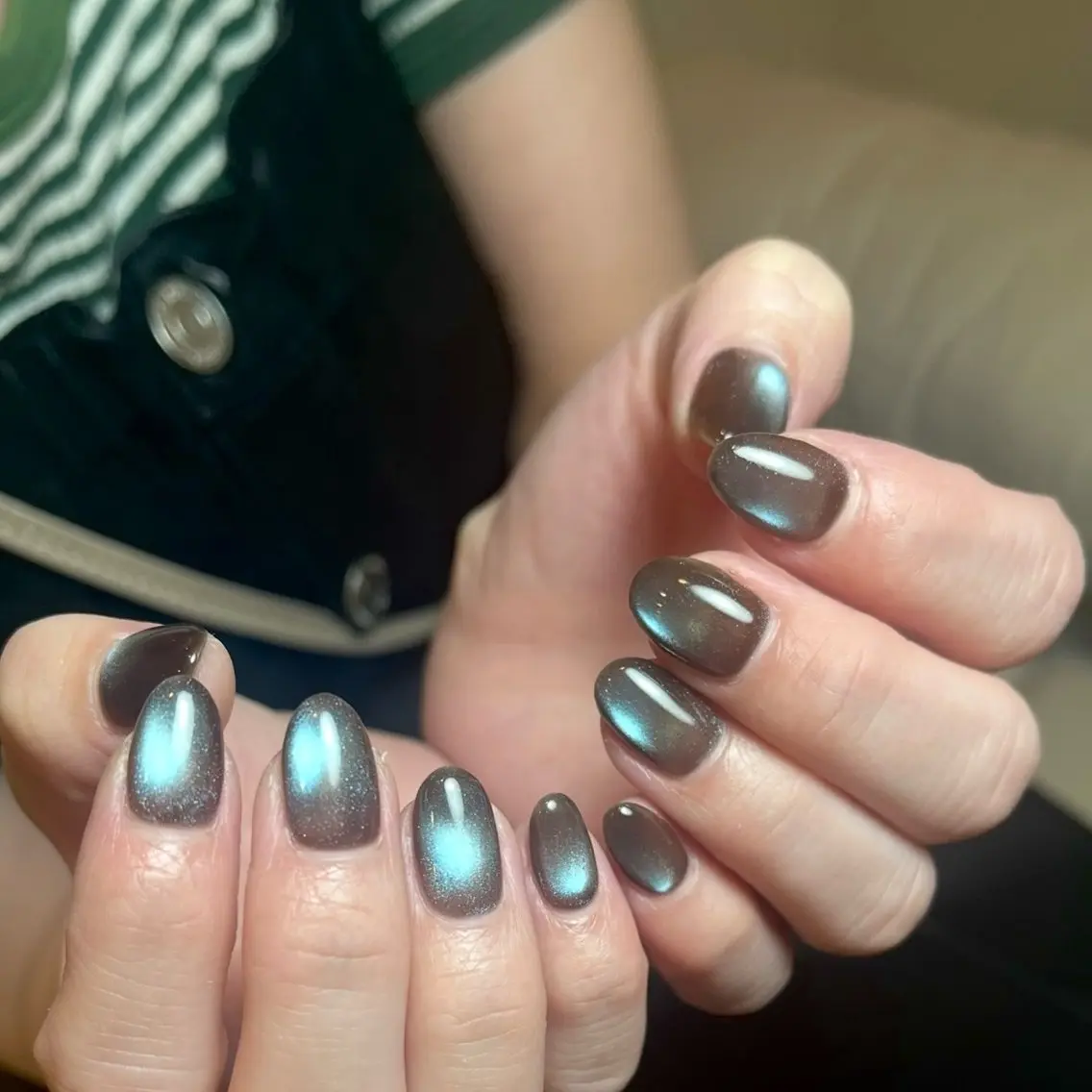 ネイル 長さ出し ジェルネイル 韓国ネイル マグネットネイル 持ち込み 💖D.d nail Gifu💖のネイルデザイン