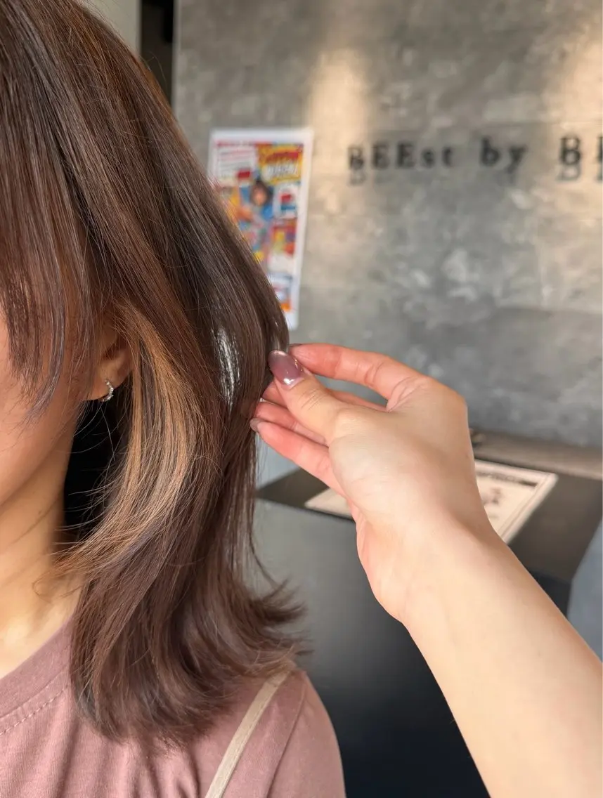 ミディアム ヘアカラー SUMIRE🎀💖 カラーモデル募集中のヘアスタイル