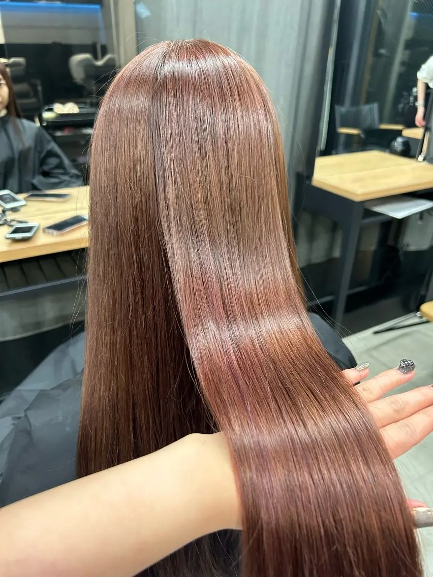 ロング モテヘア 韓国ヘアhikariのヘアスタイル