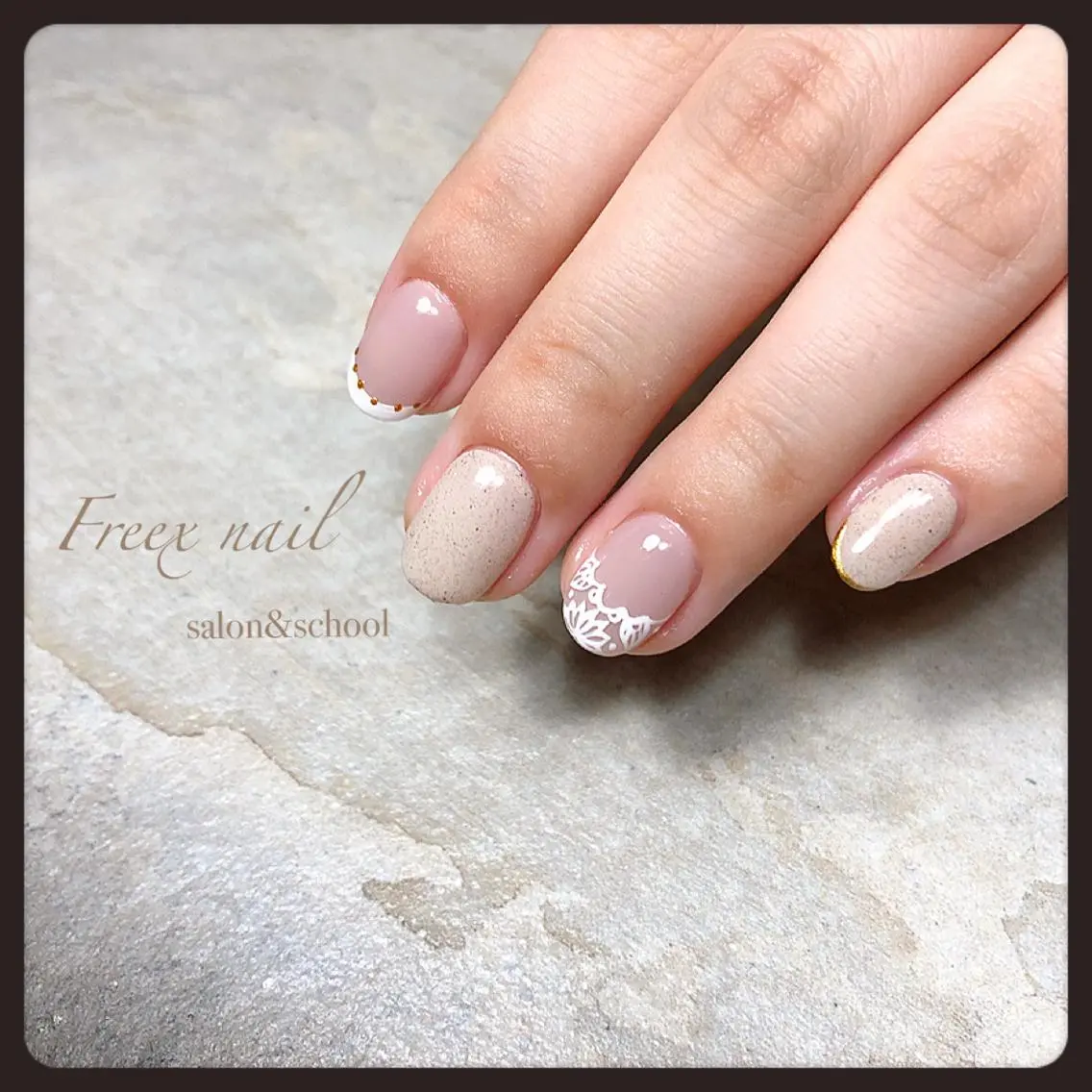 ネイル オフィスネイル freex nail /ニュアンス/個性派のネイルデザイン