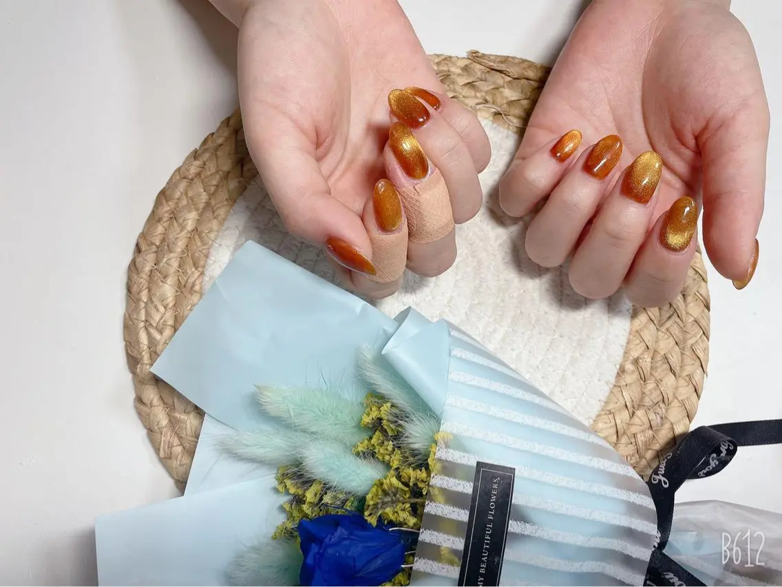 ネイル ハンドネイル M🌷nail 長さだし専門店のネイルデザイン