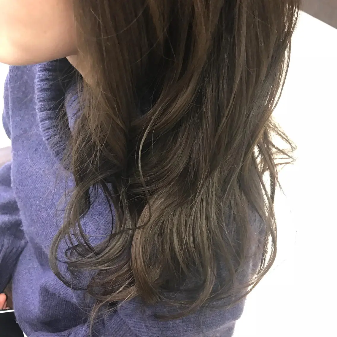 セミロング カラー ベージュカラー 透明感カラー カット ヘアカラー Oopsレイヤー 加藤澄都のヘアスタイル