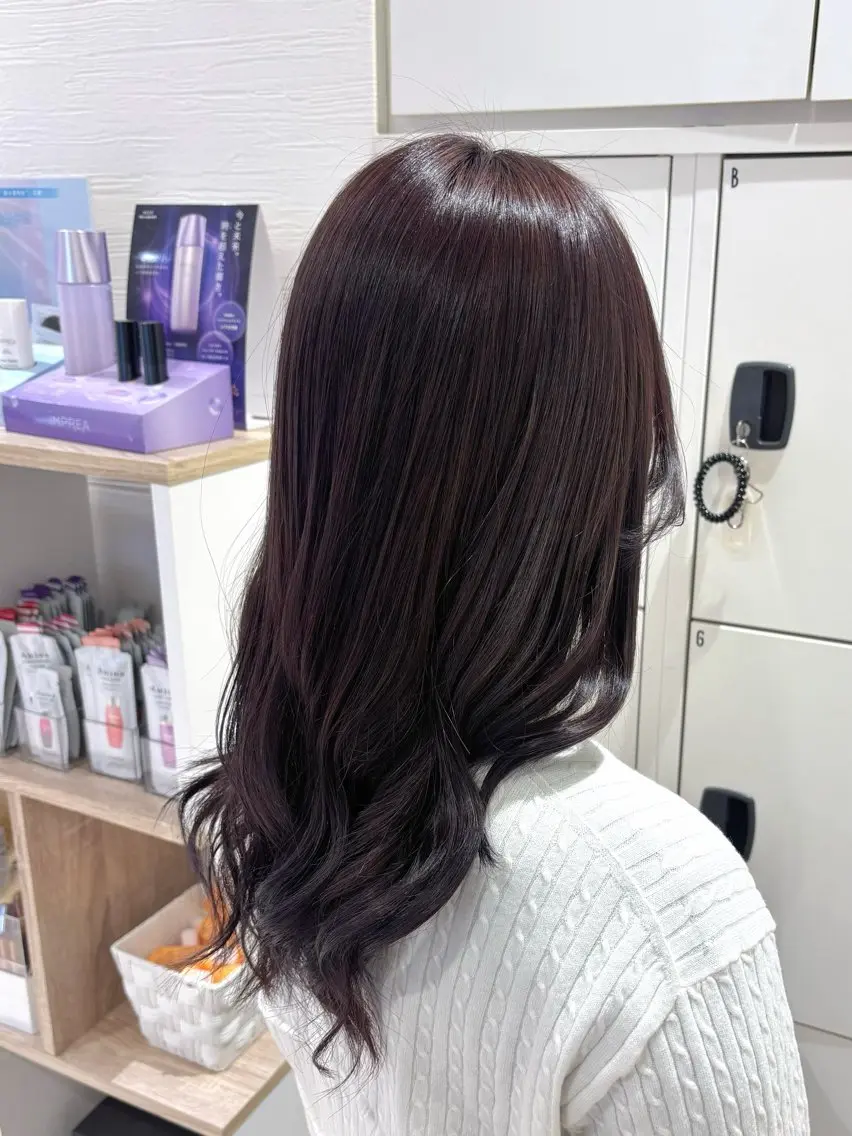ロング ピンクラベンダー トリートメント miho𓂃 ANNETTAのヘアスタイル