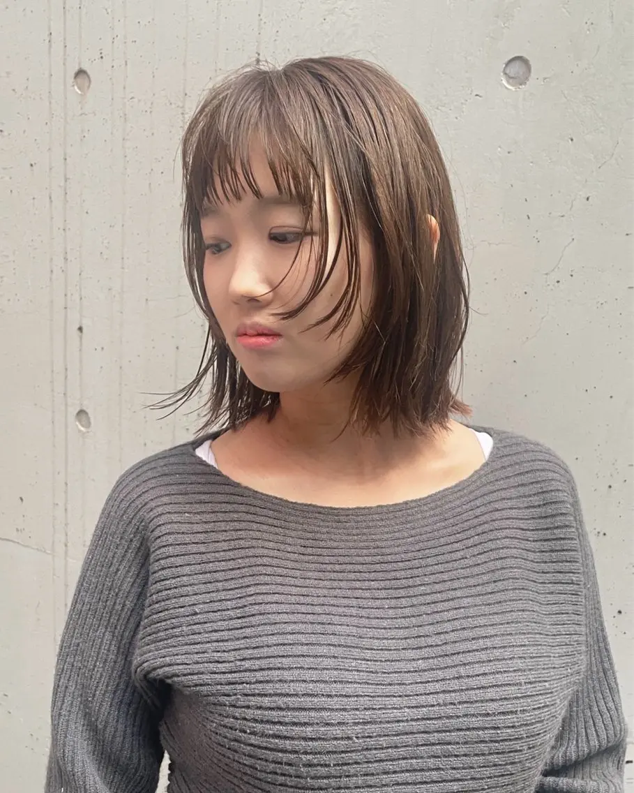 ミディアム カラー カット ヘアカラー ショート/ボブ/ メンズ/縮毛矯正のヘアスタイル