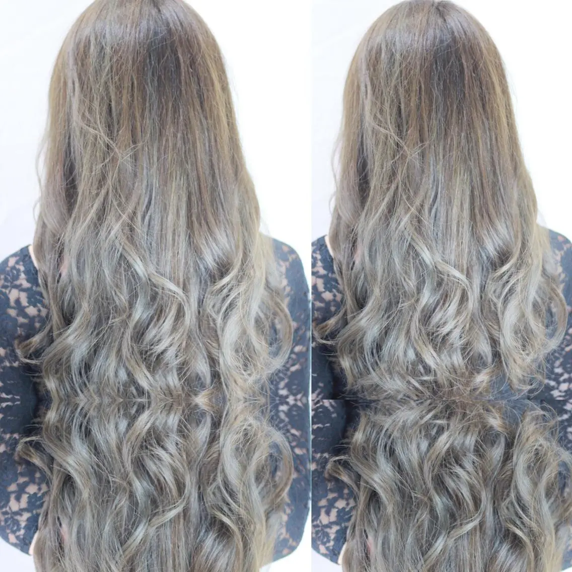 ロング カラー ブルーカラー ブルージュ グラデーションカラー ヘアカラー トリートメント LUXBE LUCEのヘアスタイル