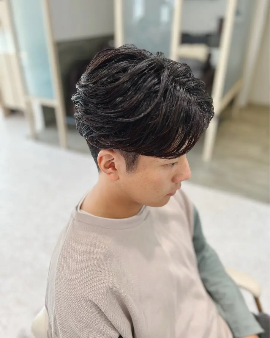 ショート パーマ メンズ カット パーマ 【Ash宮前平】 鈴木和也のヘアスタイル