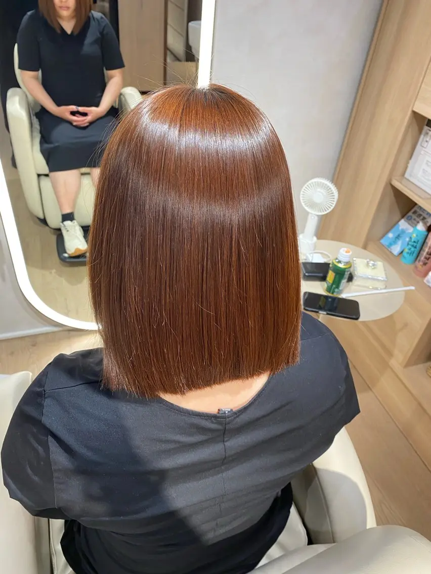 ミディアム 髪質改善 トリートメント 髪質改善ストレート ✂️前田龍之介のヘアスタイル
