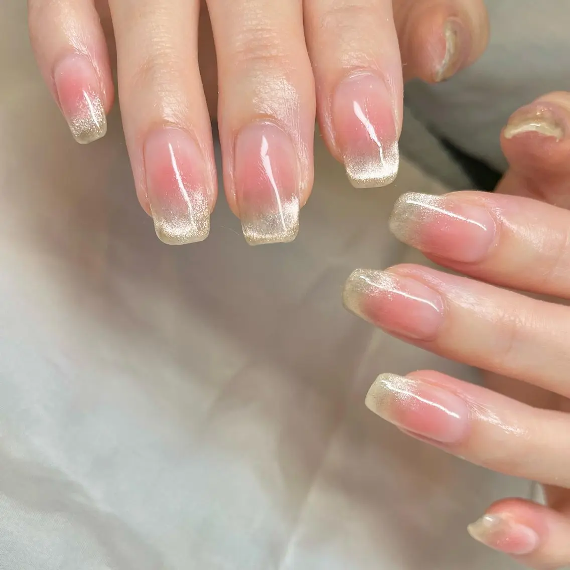 ミディアム カラー パーマ ヘアアレンジ メンズ キッズ ネイル マツエク・マツパ アイブロウ チークネイル マグネットネイル el. by Aoのネイルデザイン