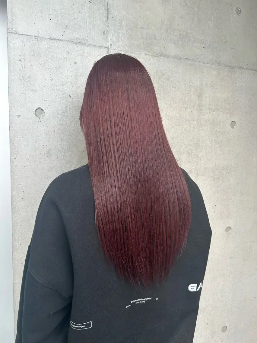 ロング カラー ヘアアレンジ ヘアカラー トリートメント ボブ艶モテカラー🫧 カリンのヘアスタイル