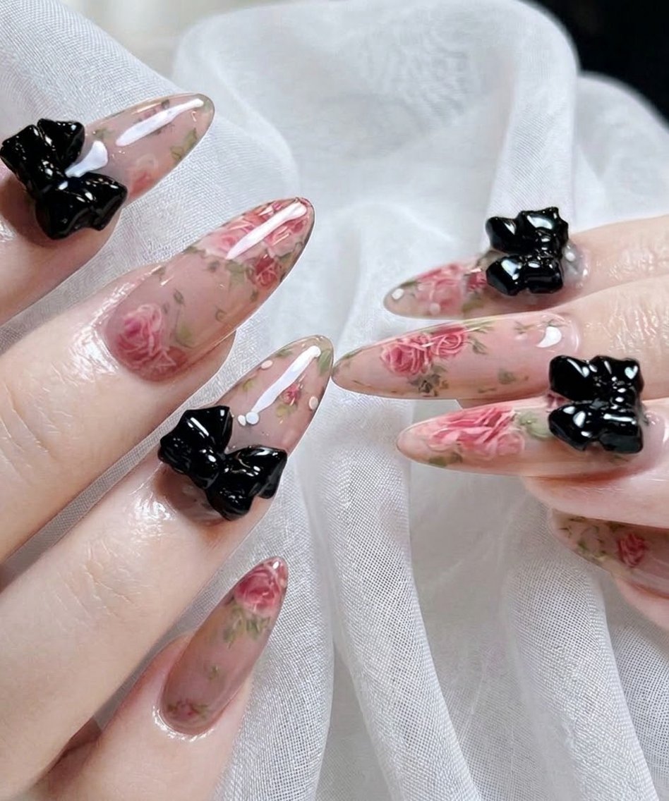 ロング 韓国風ヘア ロング ハンドネイル ハンドケア CHIBI NAIL SALON 船橋のネイルデザイン