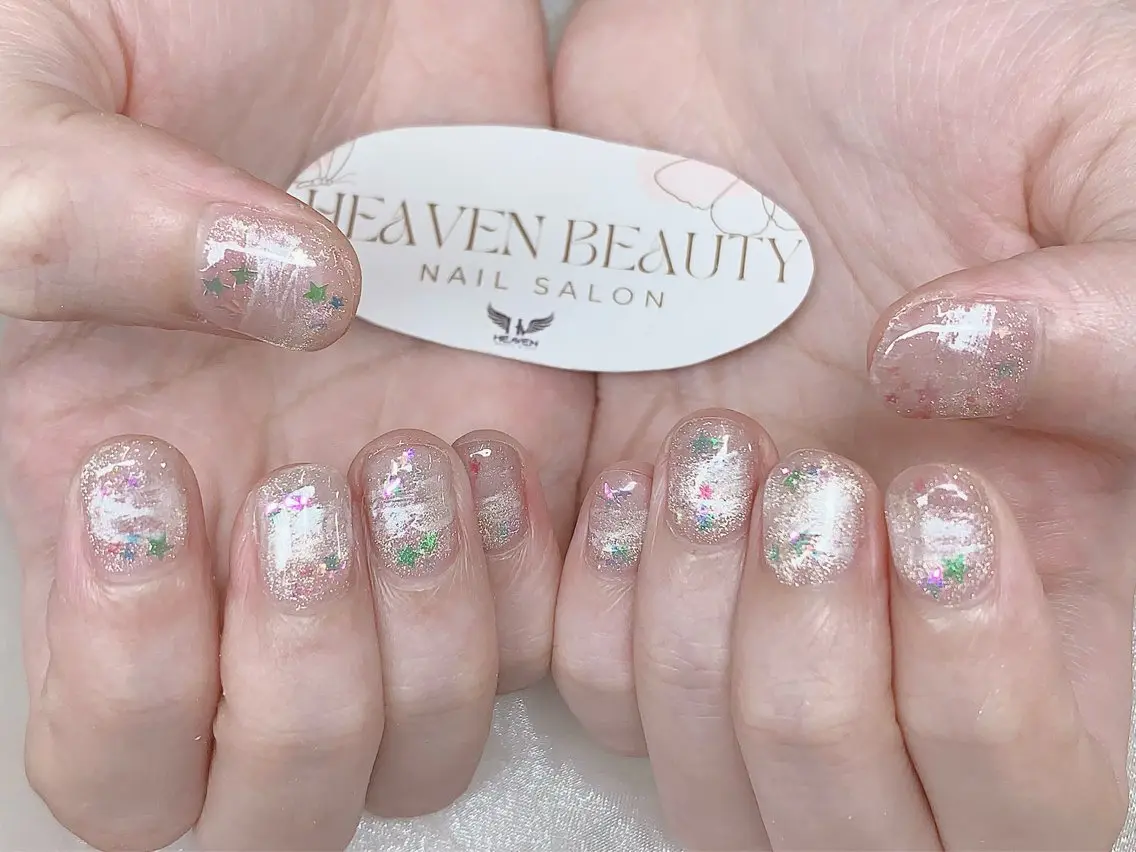 ショート 韓国風ヘア ハンドネイル ハンドケア HEAVEN Nail 池袋のネイルデザイン