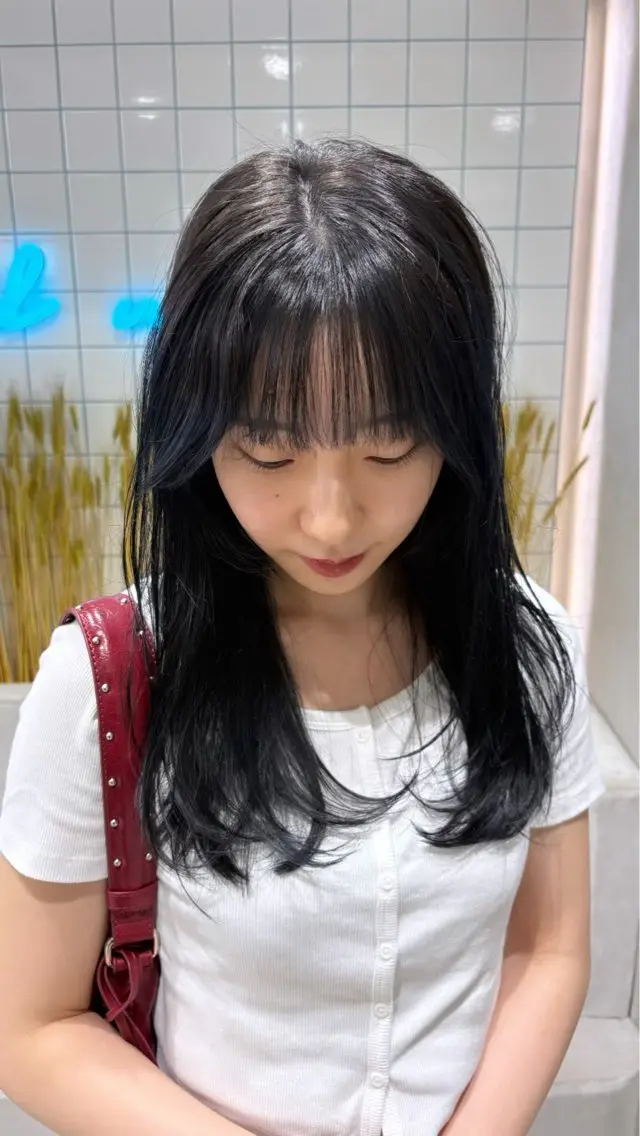 ミディアム レイヤーカット カット Yuta✂︎ 韓国レイヤー🪽のヘアスタイル