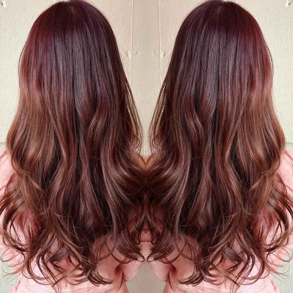 ロング カット ヘアカラー トリートメント あらき ちさとのヘアスタイル