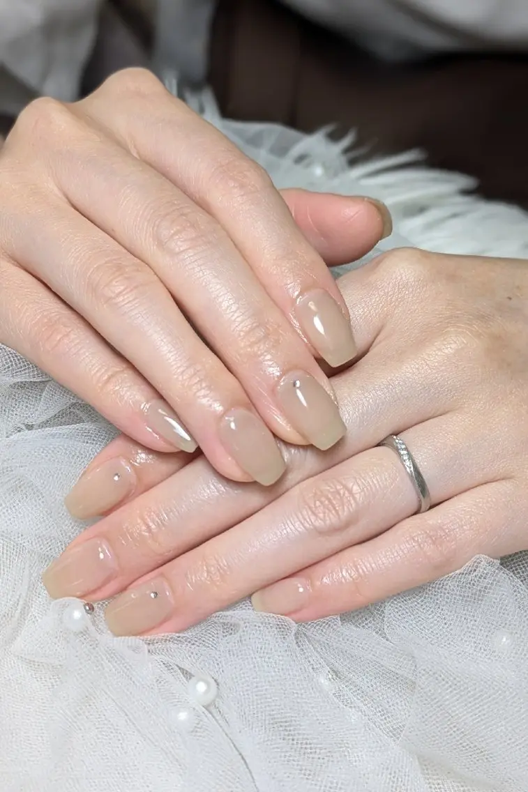 ネイル オフィスネイル ワンカラーネイル シンプルネイル ハンドネイル m&pPrivate nailsalonのネイルデザイン
