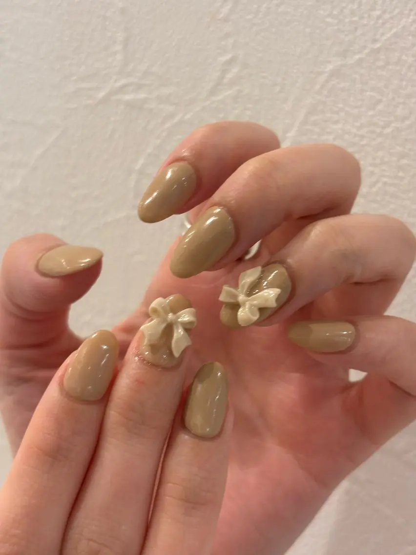 ネイル リボン ハンドネイル Ann nailのネイルデザイン