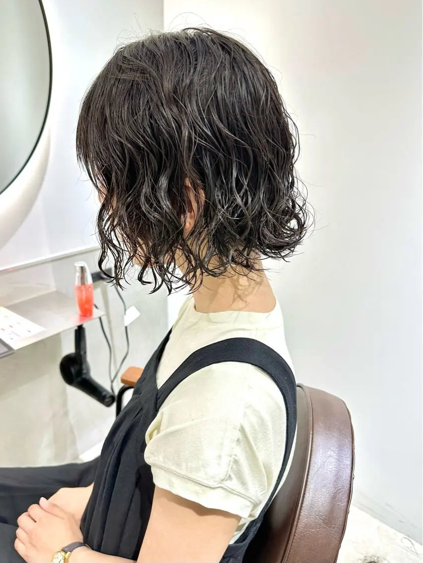 ショート パーマ 髪質改善 縮毛矯正/ レイヤー/銀座/本木のヘアスタイル