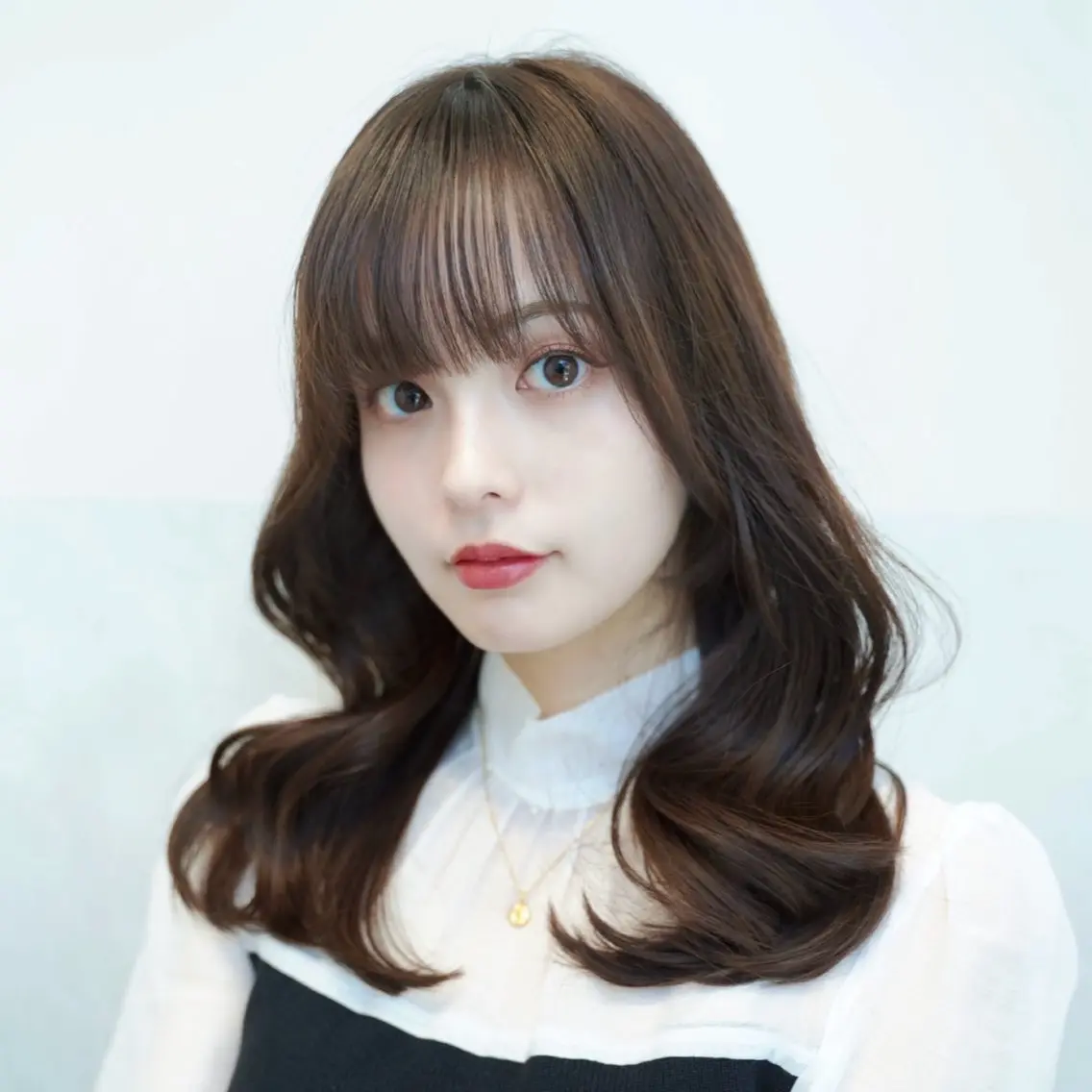 セミロング カット ヘアカラー トリートメント 郷頭元太/レイヤー /透ける艶カラーのヘアスタイル