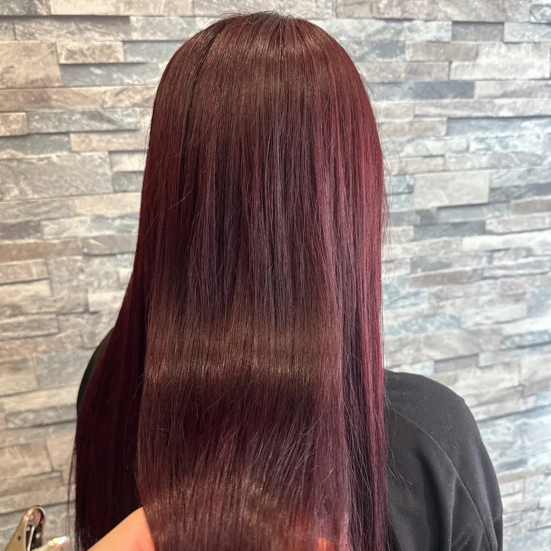 ロング カラー ボルドーカラー 🫧アレンジ･髪質 改善maica🫧のヘアスタイル