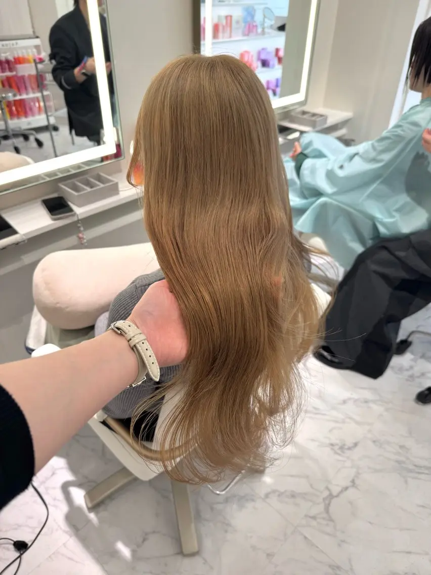 ロング カラー ヘアカラー ParveMix🍀 藤原愛未のヘアスタイル