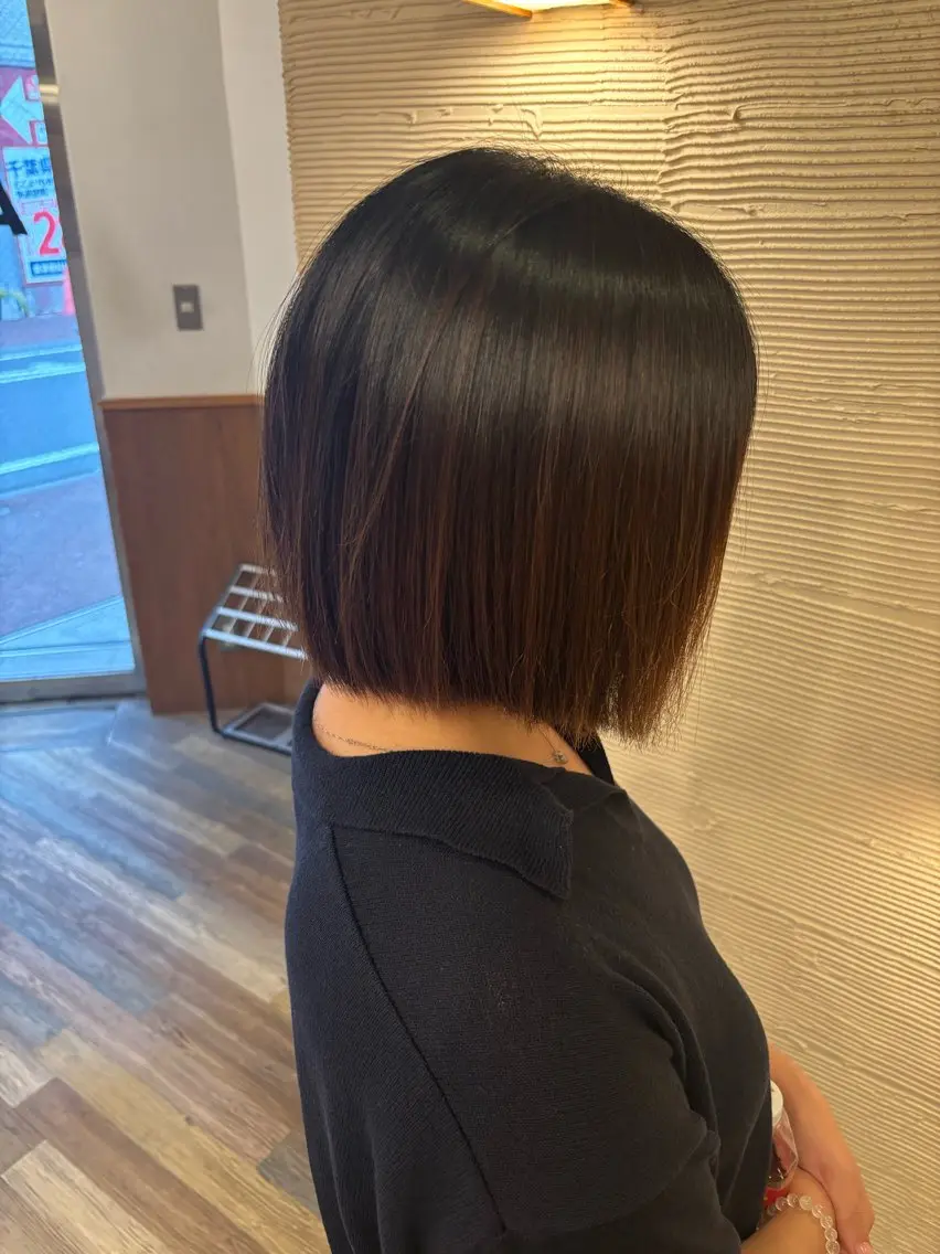 ショート パーマ ボブ yuzuki Agu臼井のヘアスタイル
