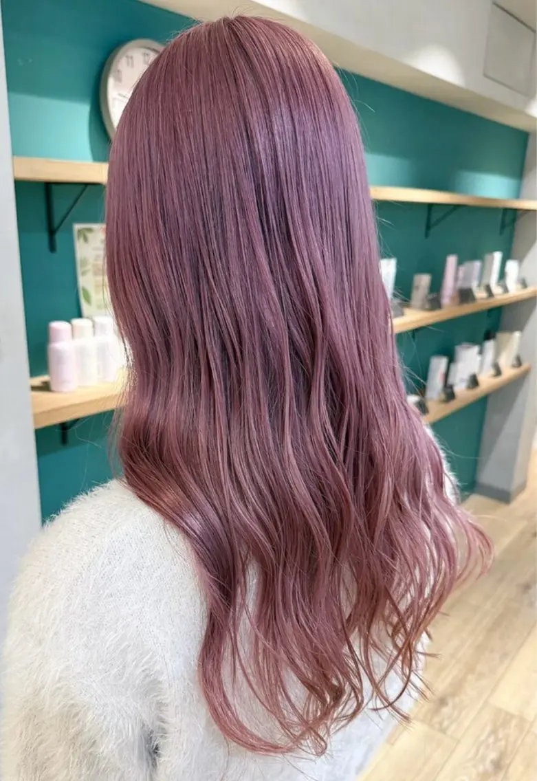 ロング カラー ラベンダーカラー ラベンダーピンク ピンクカラー 🎀🫧Cinci/ もえ🫧🎀のヘアスタイル