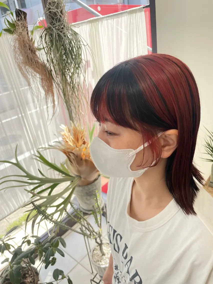 ミディアム ミストバング その他 田邊 仁美のヘアスタイル