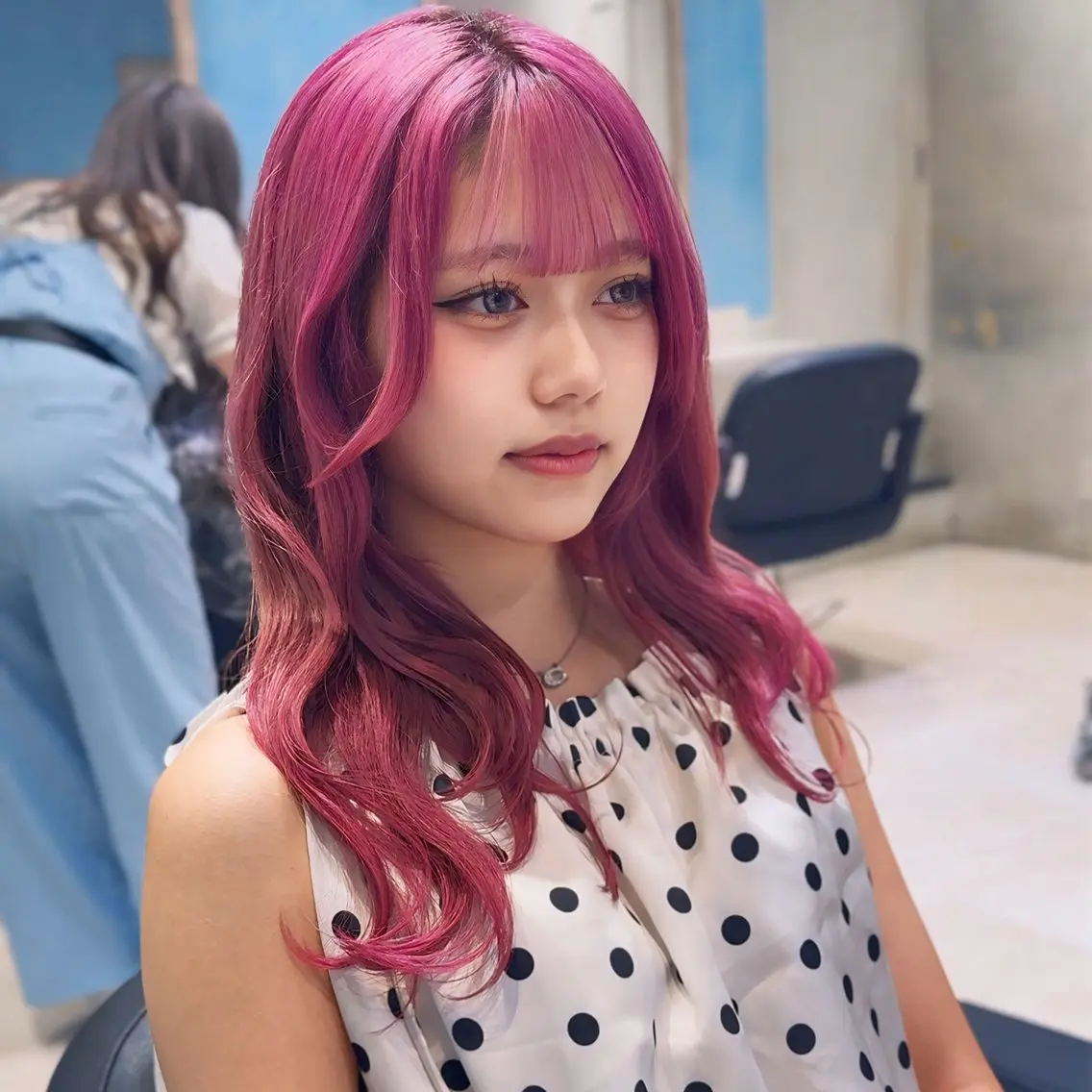 ロング カラー ブリーチ ケアブリーチ ケアカラー 髪質改善 韓国風ヘア ヘアカラー トリートメント 🦋ブリーチ/カラー 専門AYA💖のヘアスタイル