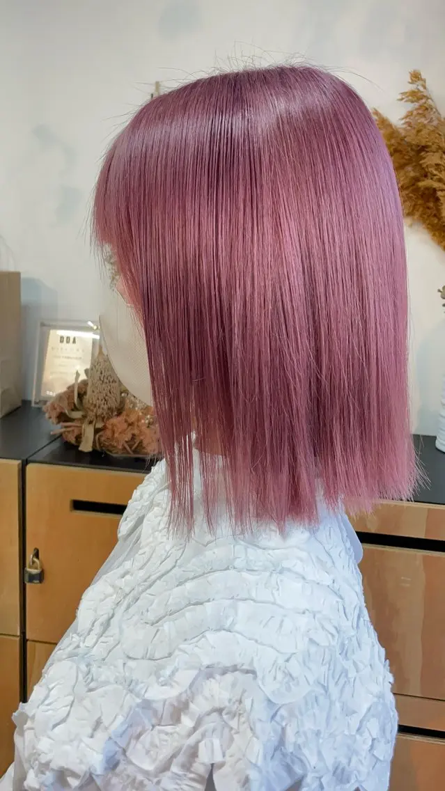ミディアム カラー ラベンダーカラー ラベンダーピンク ピンクカラー ヘアカラー 🎨カラー専門家🎨 チャーリーのヘアスタイル