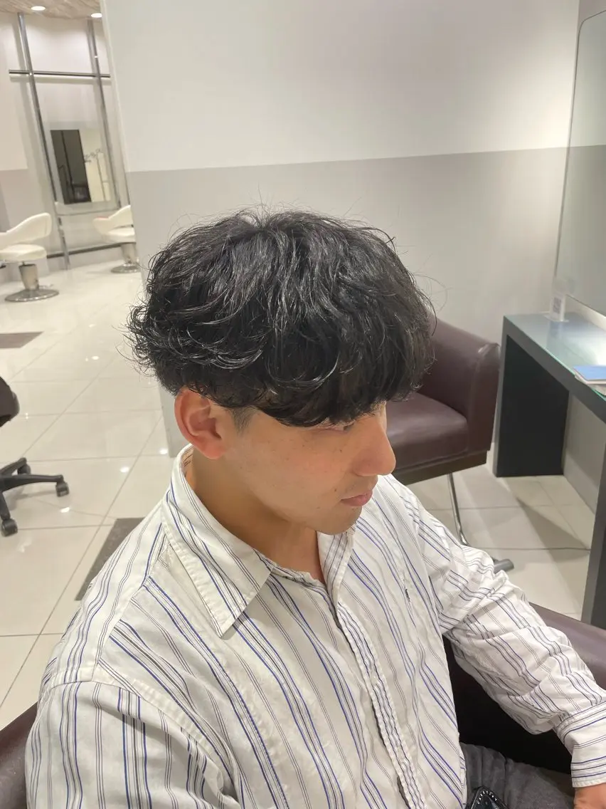 パーマ メンズ メンズパーマ カット パーマ 目崎 丞のヘアスタイル