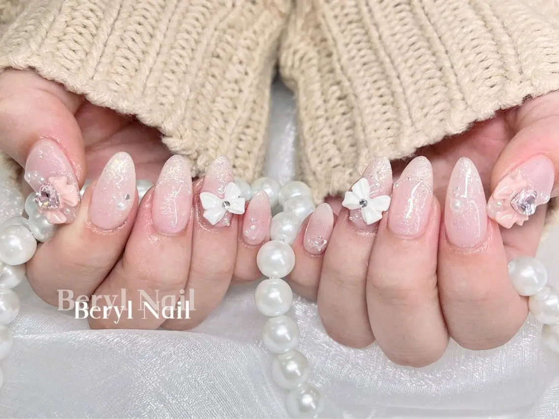 セミロング Beryl Nail 新大久保のネイルデザイン