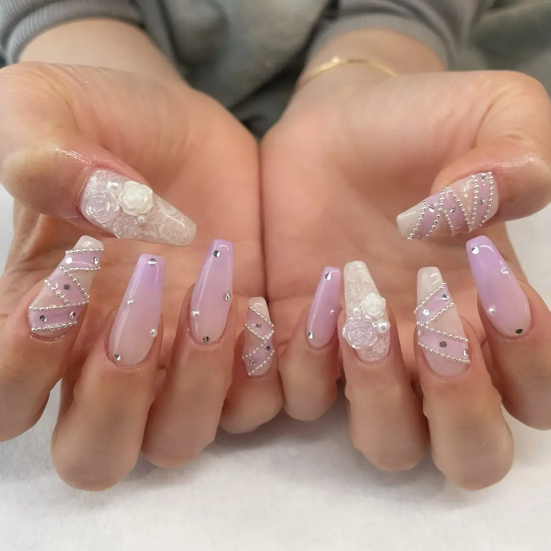 ネイル ハンドネイル 💎🐰 saki. m 🐰💎のネイルデザイン