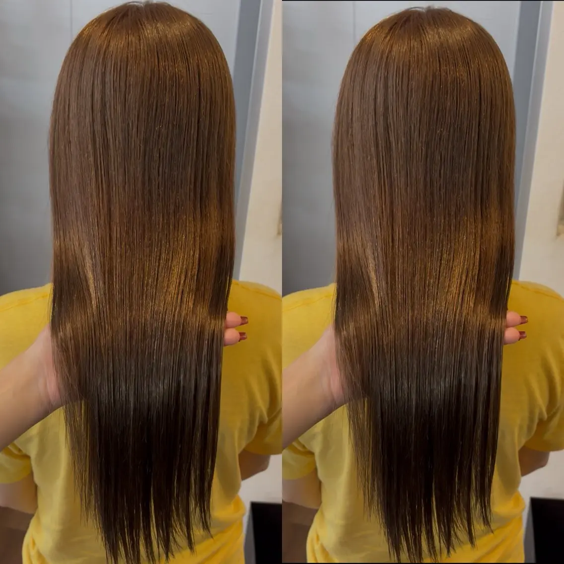 ロング カラー ベージュカラー ヘアカラー トリートメント なんば、心斎橋🍓 ハイトーンnicoのヘアスタイル