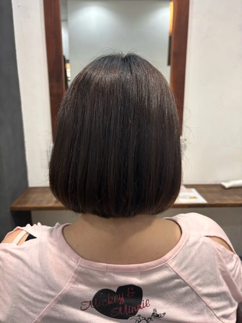 ミディアム カット なかじま ゆきのヘアスタイル