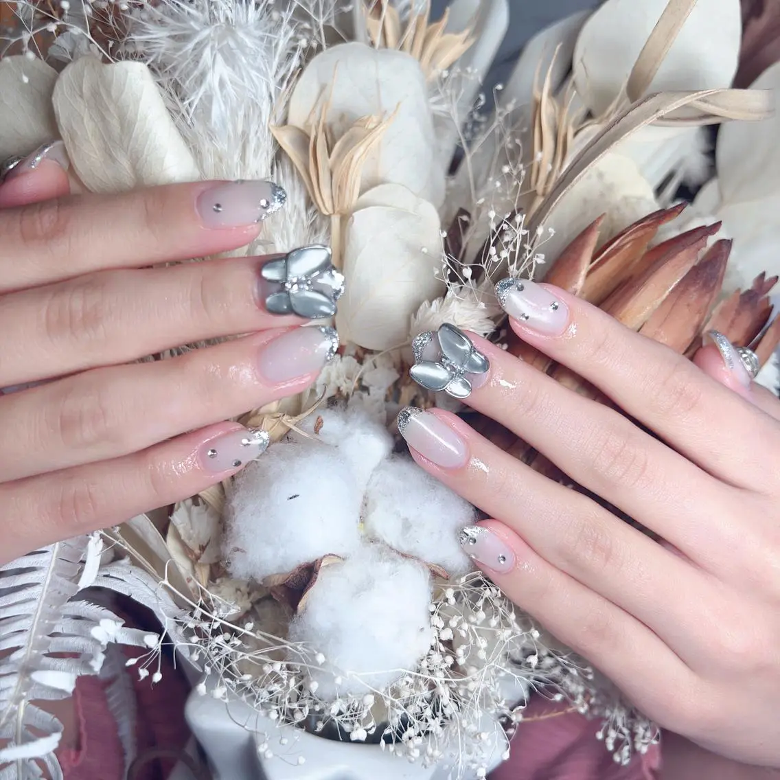 ネイル ハンドネイル M 🌷Nail 長さだし専門店のネイルデザイン