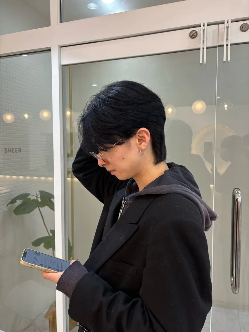 【モデル募集】メンズカット＋ツイストスパイラルパーマ ¥5,500 ※男性限定/お支払いは現金のみ※指名料込の写真